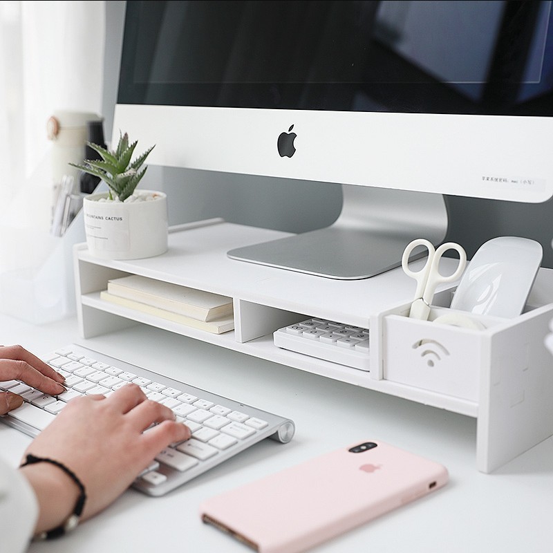 Office Storage Shelf Multi-function desktop monitor stand simple ...