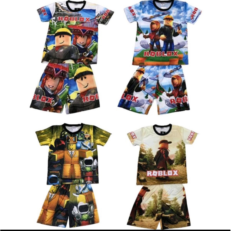 Kids Jersey Terno Roblox Tshirt short for Kids Boy(612yrs old