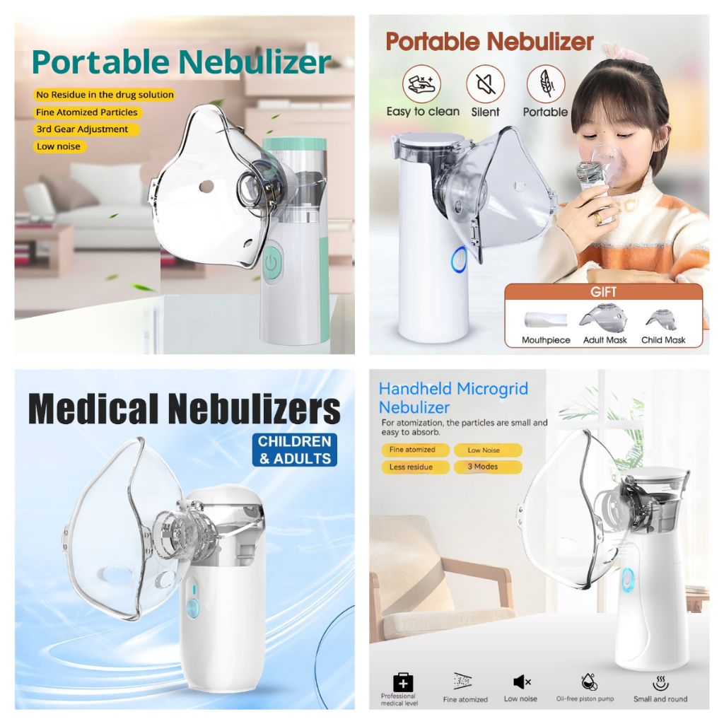 Portable Nebulizer For Asthma Inhaler Ultrasonic Spray Nebulizer Machine For Kids And Adults 3