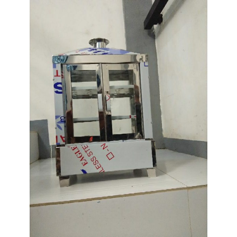 electric steamer stainless with glass best for siomai and siopao, with