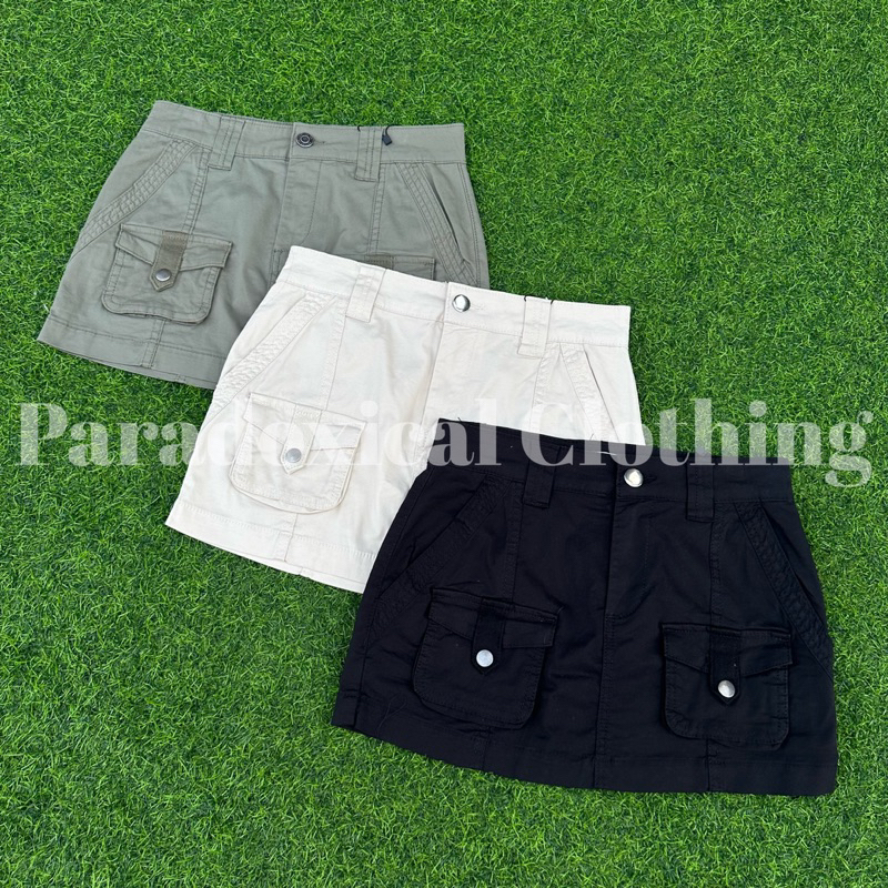 Cotton On Cargo Utility Mini Skirt Shopee Philippines