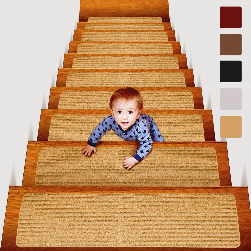 Non-Slip Carpet Stair Treads Non-Skid Safety Rug For Kids Elders And ...