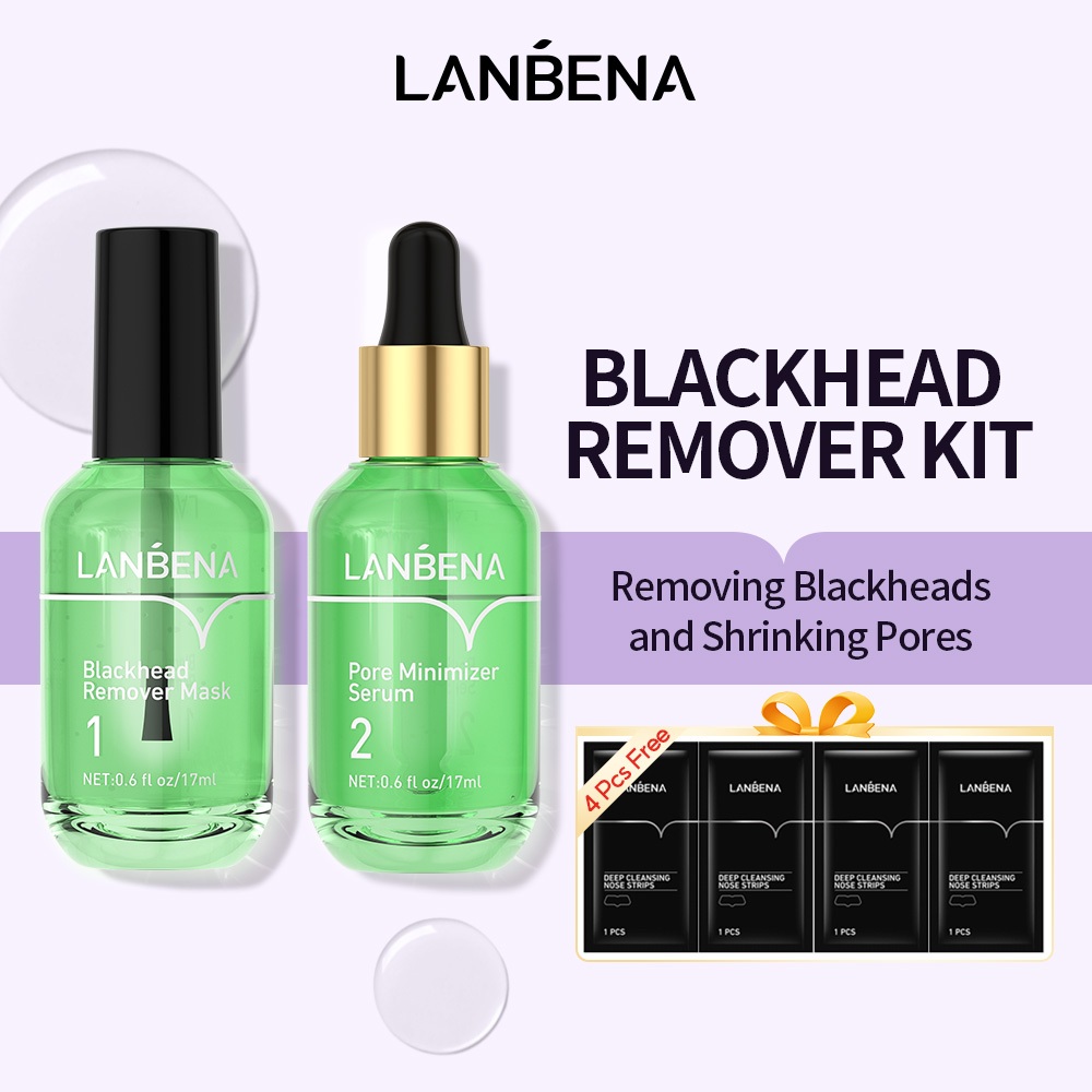 Lanbena Pore Minimizer Serum Step2 Shrink Pores Serum Blackhead Remover Serum Blackhead Mask15ml