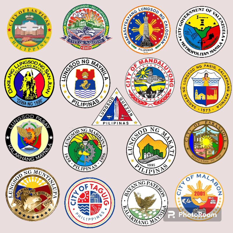 MANILA CITIES LOGO DECAL CARSTICKER VINYL LAMINATED OUTDOOR