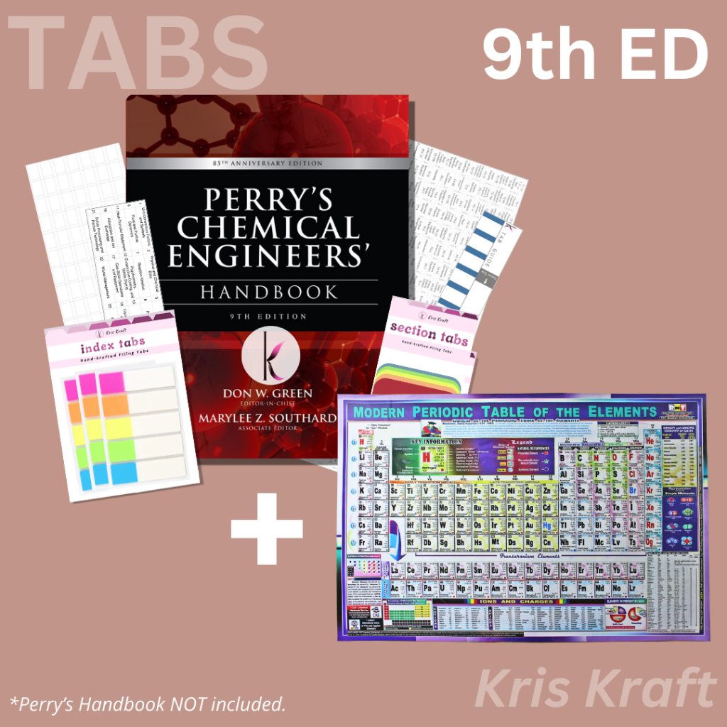 Perry's Handbook Tabs Pack for 8th edition, 9th edition (UPDATED ...