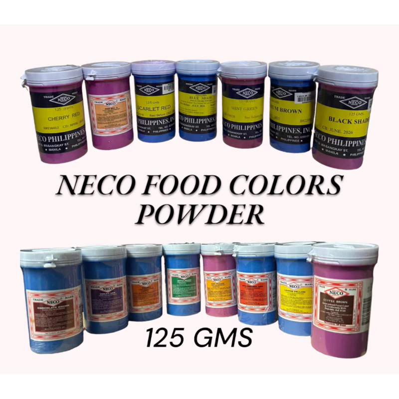 NECO FOOD COLORS 125gms (Powder) Shopee Philippines