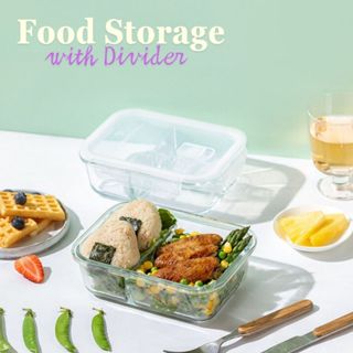 Simple Plastic Square Lunch Box With Dividers For Students And  Professionals, Microwaveable With Utensils, Portable And Compact - Lunch Box  - AliExpress