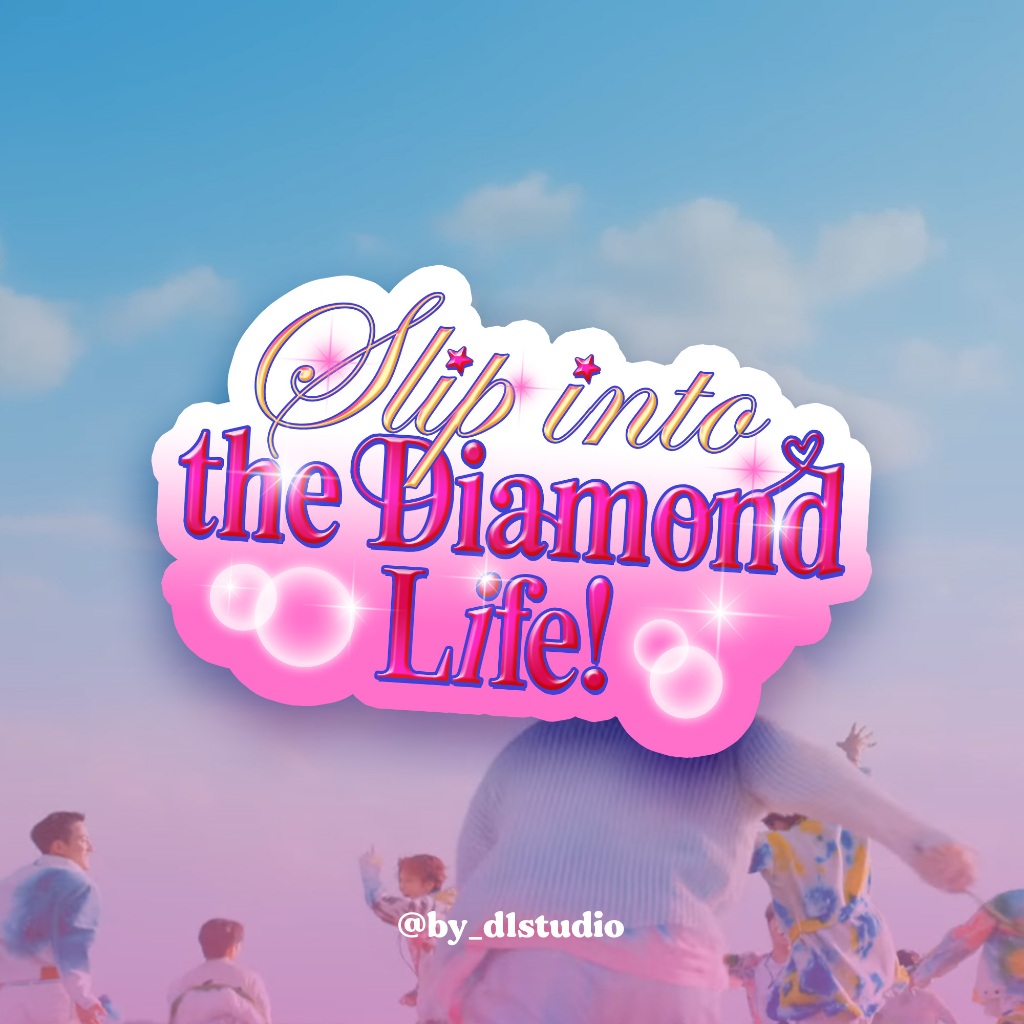 Seventeen 'Slip Into the Diamond Life' Waterproof Holographic Sticker