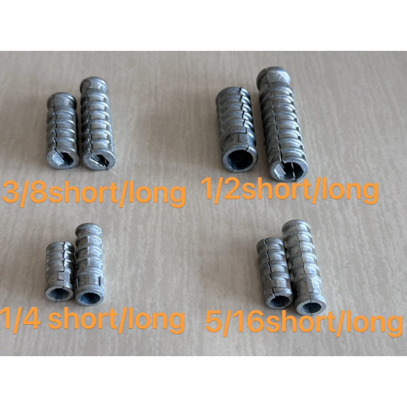 EXPANSION SHIELD /EXPANSION BOLT LAG SCREW 1/4, 5/16, 3/8, 1/2, SHORT