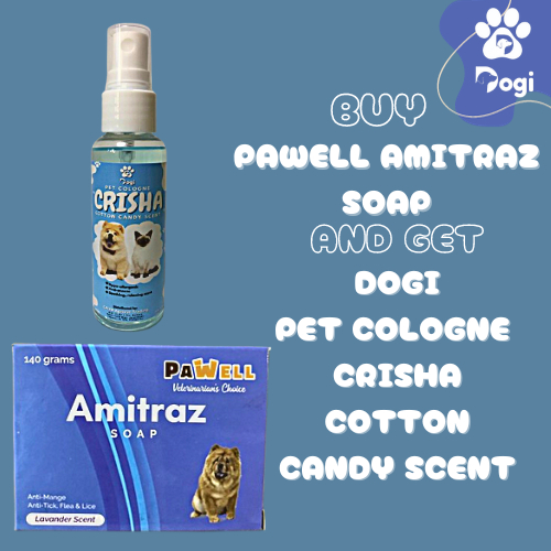 [G&G AGRIVET] PAWELL AMITRAZ SOAP AND GET DOGI PET COLOGNE CRISHA