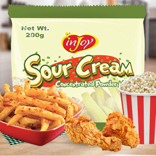 INJOY SOUR CREAM SEASONING POWDER FOR POPCORN, FRIES, CHIPS (200g ...