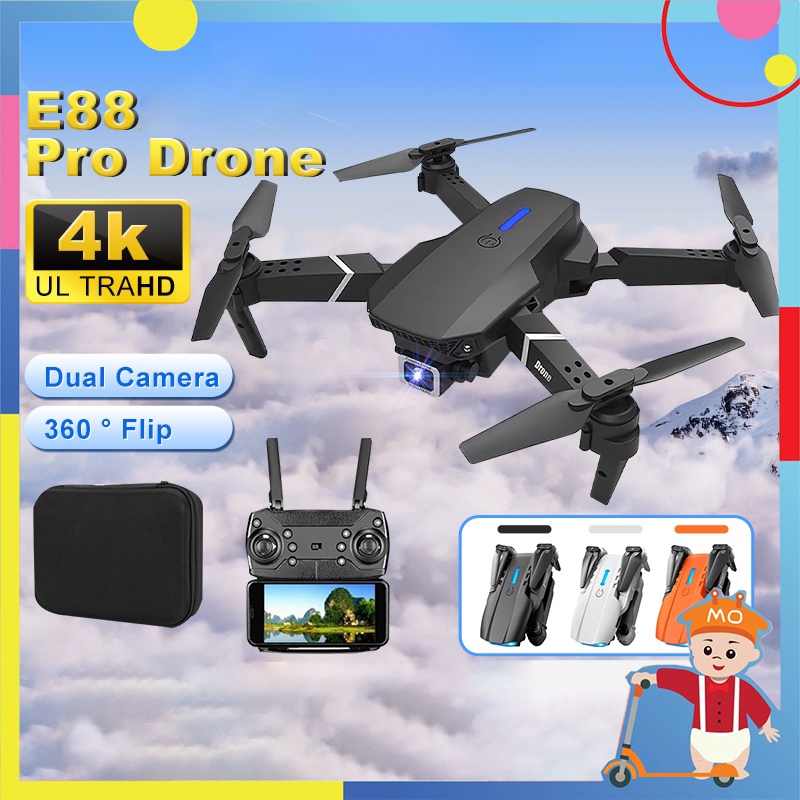 E88 Pro Drone 4k Hd Dual Camera Drone Positioning 1080p Wifi Fpv Height