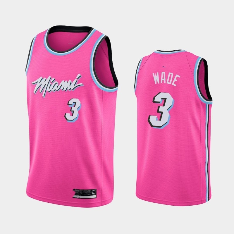 Miami heat pink store and black jersey