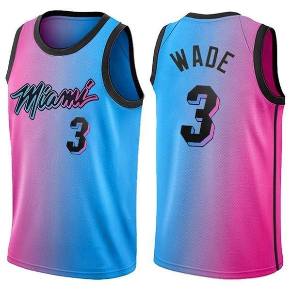 Miami Heat Dwayne Wade 3 City Black Jersey Shopee Philippines