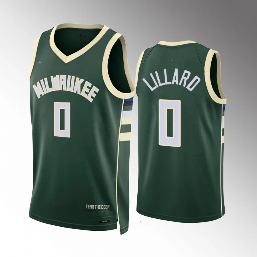 Lillard Buck‘’s #0 Green Jersey 2022-23 Icon Edition | Shopee Philippines