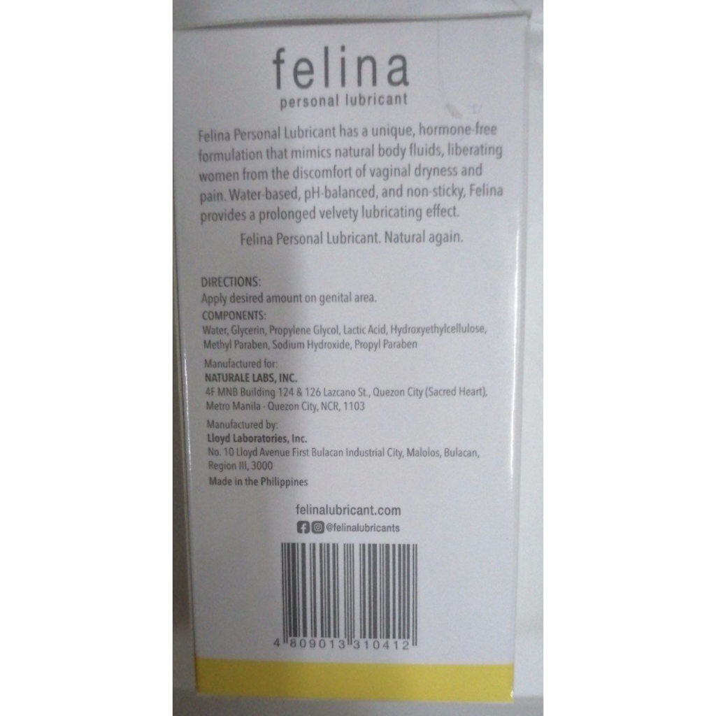 felina personal lubricant 35ml | Shopee Philippines