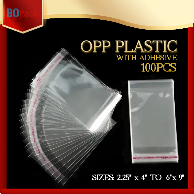 100PCS Opp Plastic Bag Clear Resealable Self Adhesive(for Mask, Cards ...