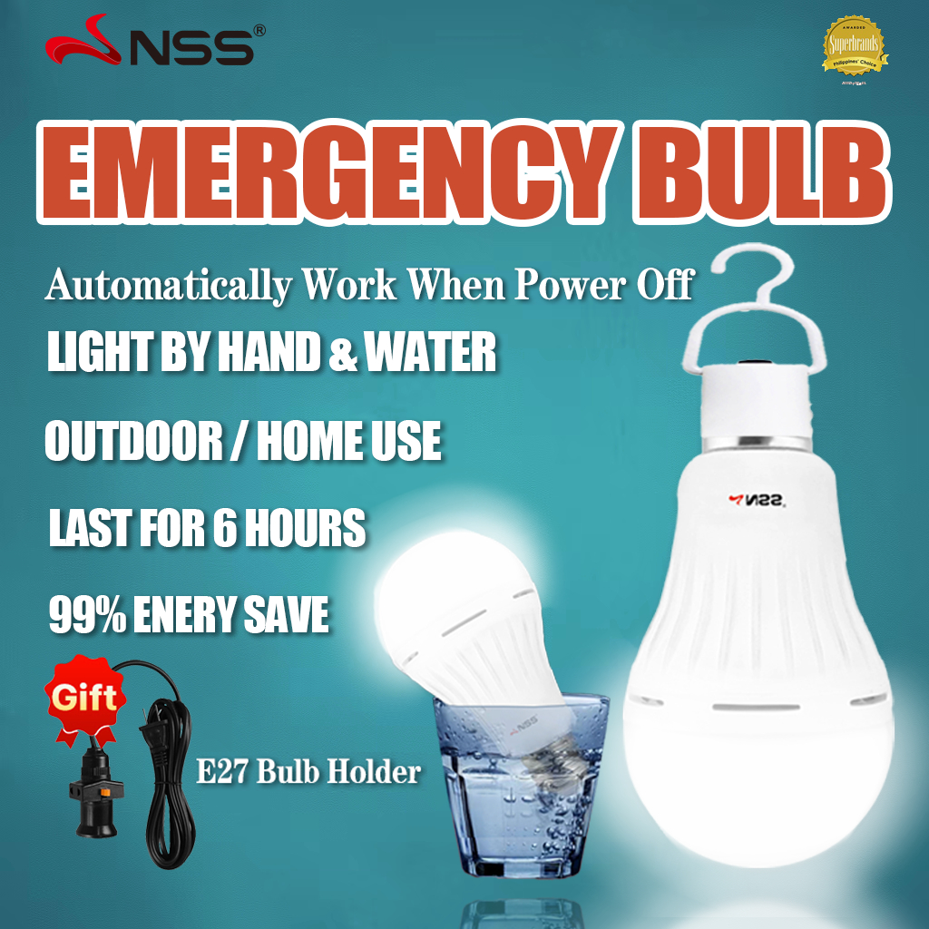 Nss Rechargeable Light Emergency Bulb E Energy Saving Outdoor