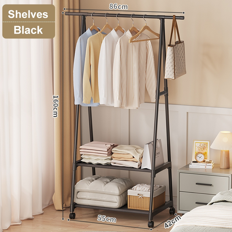 Sampayan Triangle Clothes Rack Multifunction Bedroom Floor Hanger Rack ...