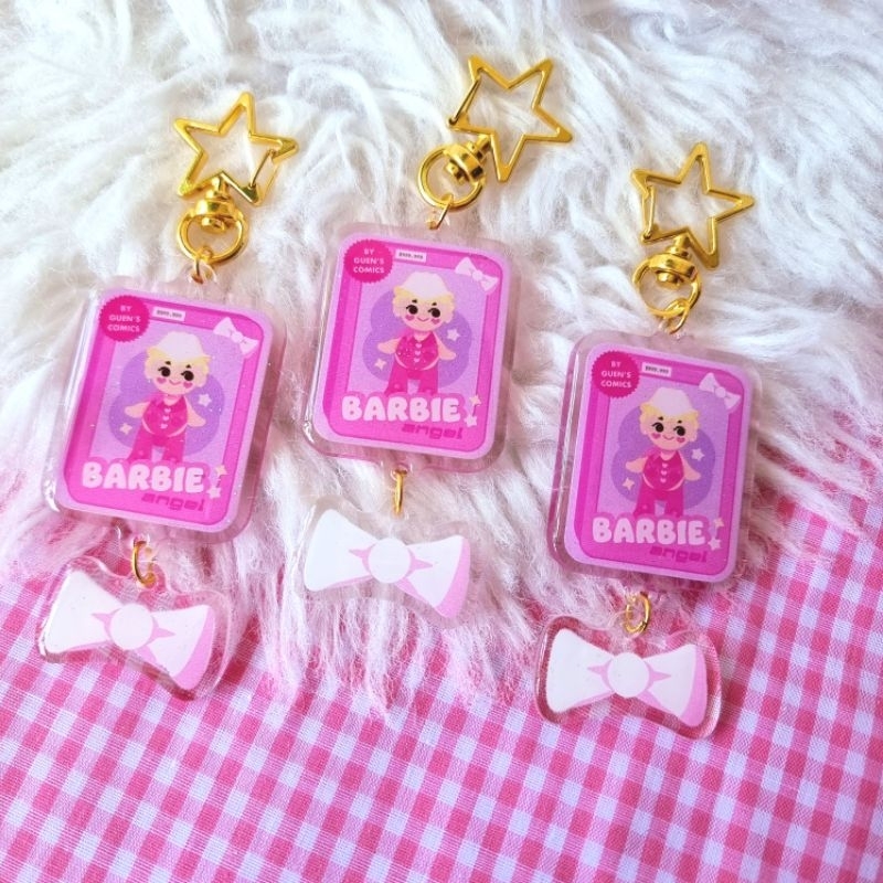 Barbie Sonny Angel Fanmade Linked Glitter Epoxy Keychains Shopee Philippines