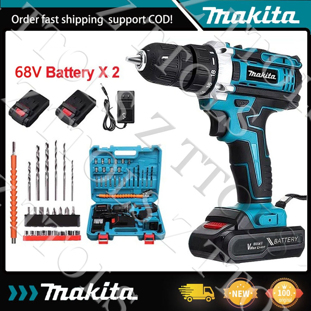 Makita Original 68V Cordless Drill Heavy Duty Electric Hand Drill