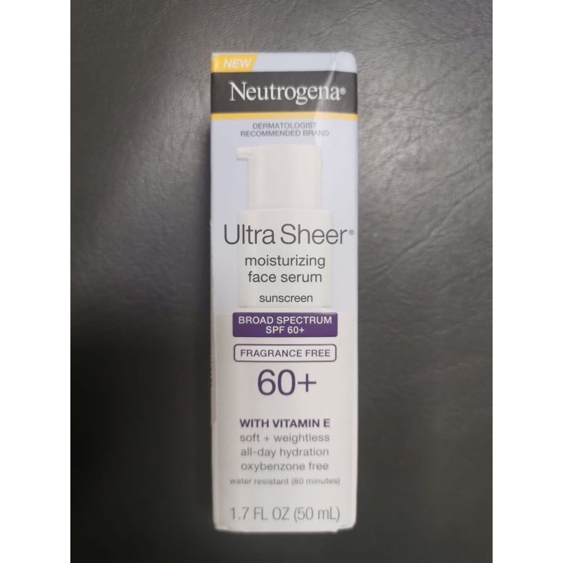 Neutrogena Ultra Sheer Moisturizing Face Serum Spf 60 17 Oz 150ml Shopee Philippines 5231