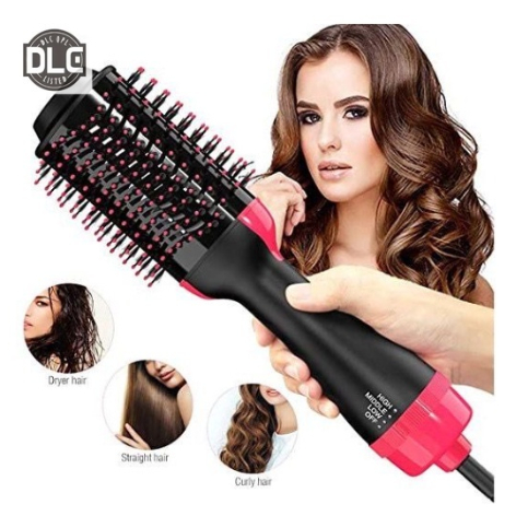 Hair Dryer and Volumizer,Hot Air Paddle Styling Brush Ion Generator Hair  Straightener Curler