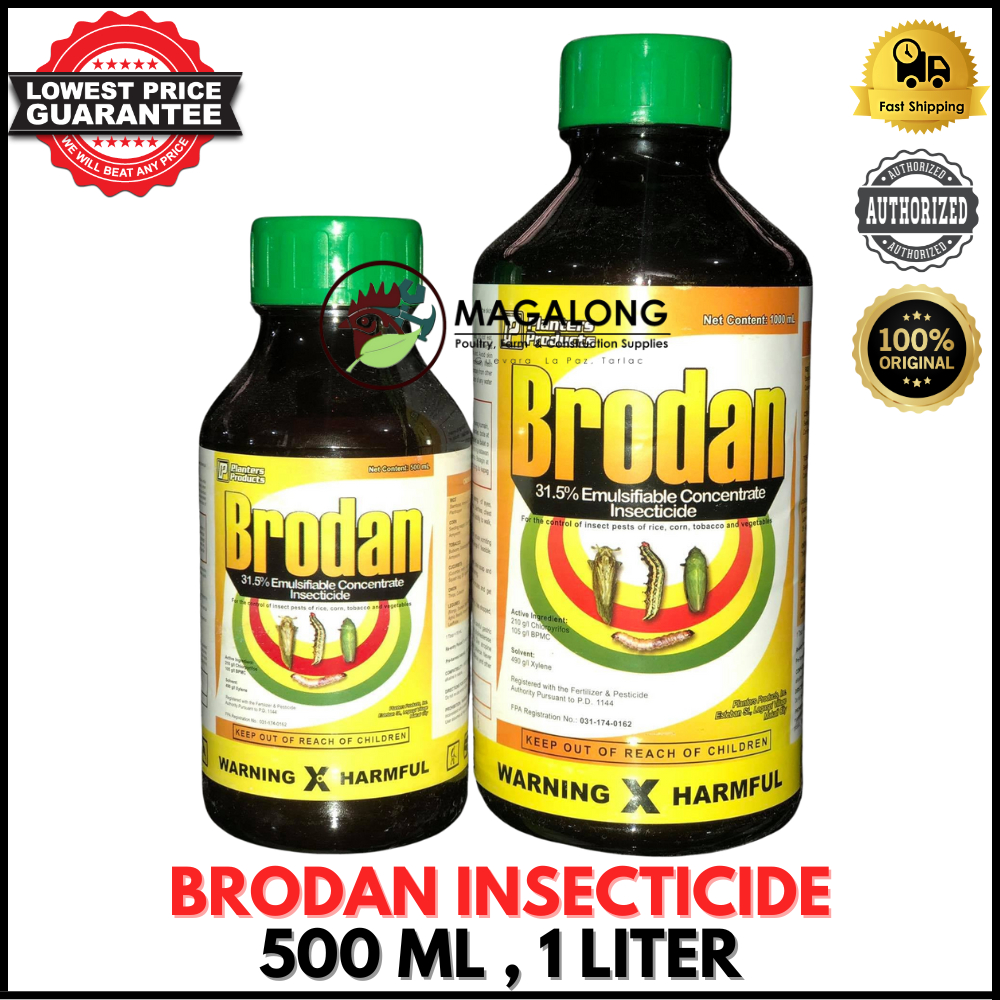 BRODAN INSECTICIDE 31.5% EC - CHLORPYRIFOS, BPMC - INSECT KILLER ...