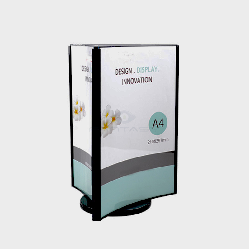 FANTASY Rotating Acrylic Tabletop Display Stand for A4 Papers Menu ...