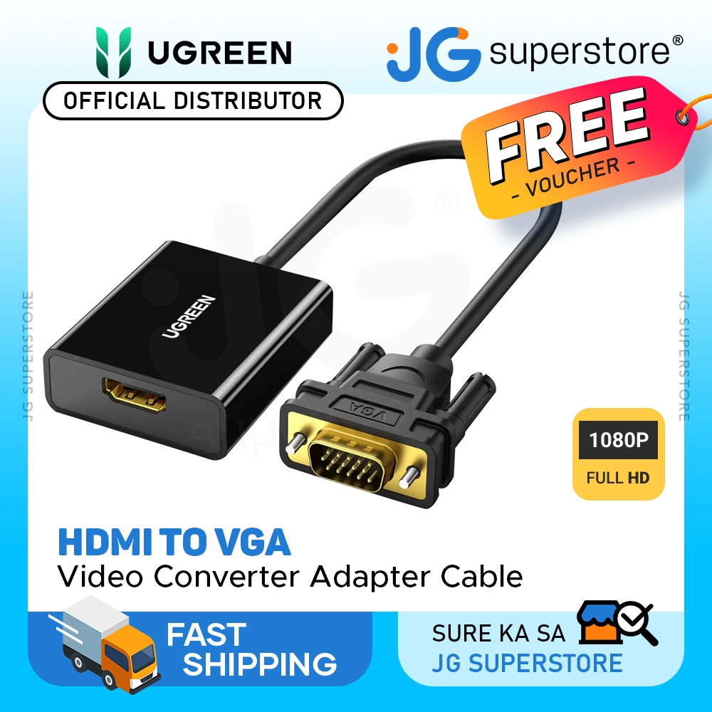 UGREEN HDMI Female to VGA Male Video Converter Adapter Cable w/ Micro ...