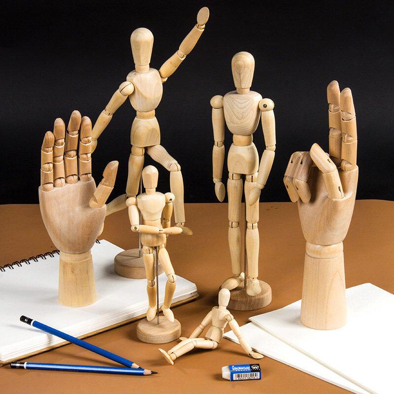 Male Figure Model Polished Mannequin Action Toy Figures Drawing Artist ...