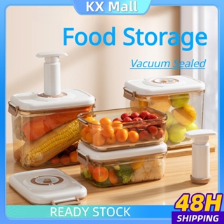 Kitchen Vacuum Fresh-keeping Box With Air Pump Food Storage Container  Silicone Sealing Ring Food Preservation And Moisture-proof - AliExpress