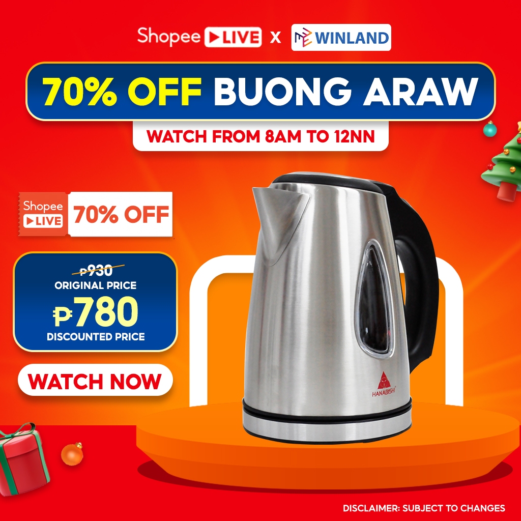 Shopee electric hot sale kettle