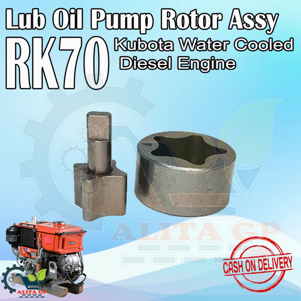 Lub Oil Pump Rotor Assy Kubota RK50 RK60 RK70 RK80 RK105 RK125 Water ...