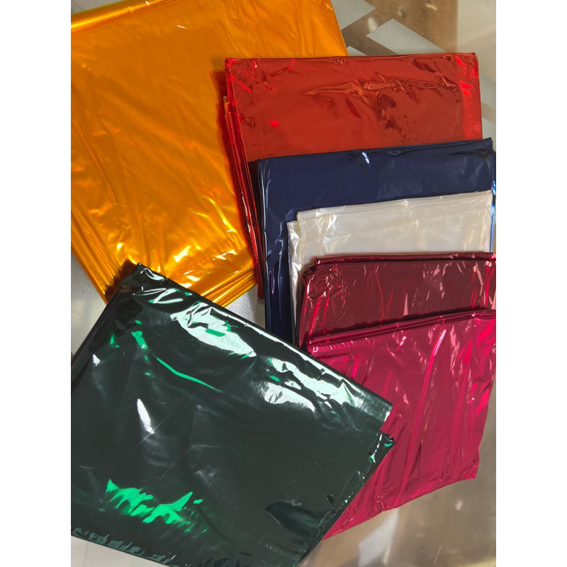 10 pieces Cellophane Colored Yema Wrapper 1 color per pack 36x40 inches ...