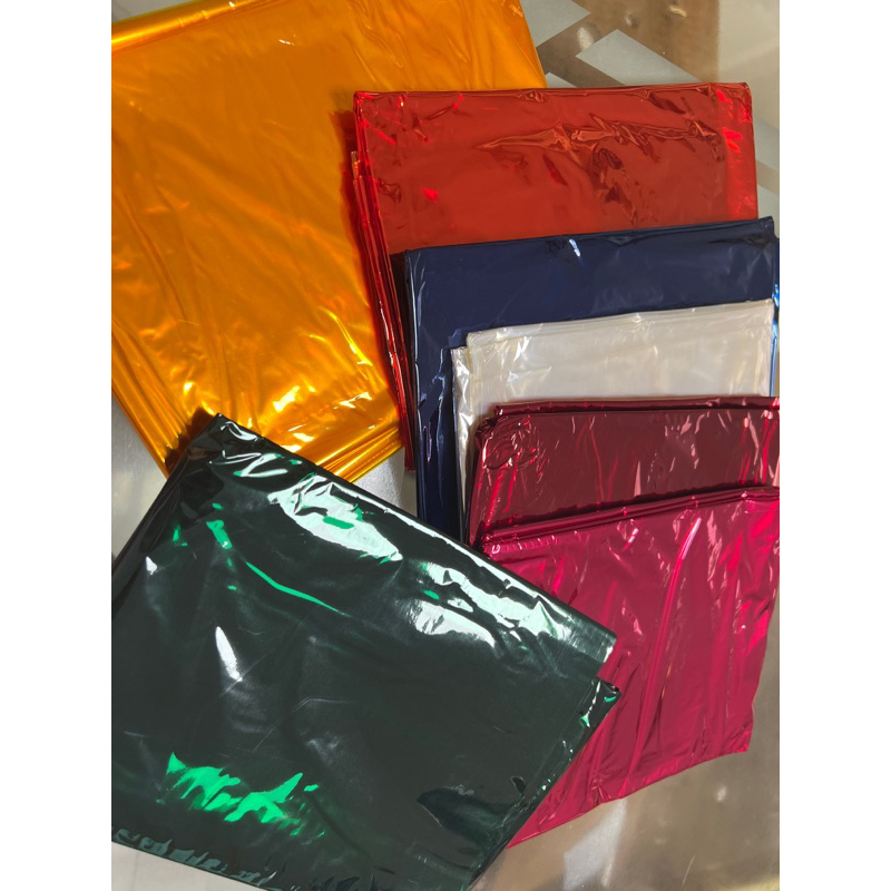 10 pieces Cellophane Colored Yema Wrapper 1 color per pack 36x40 inches