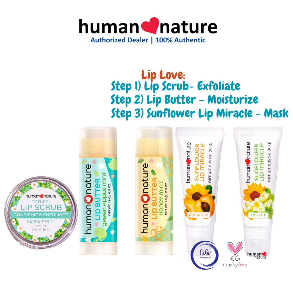 CIBI Human Nature Lip Scrub Butter Lip Miracle Exfoliate Moisturize