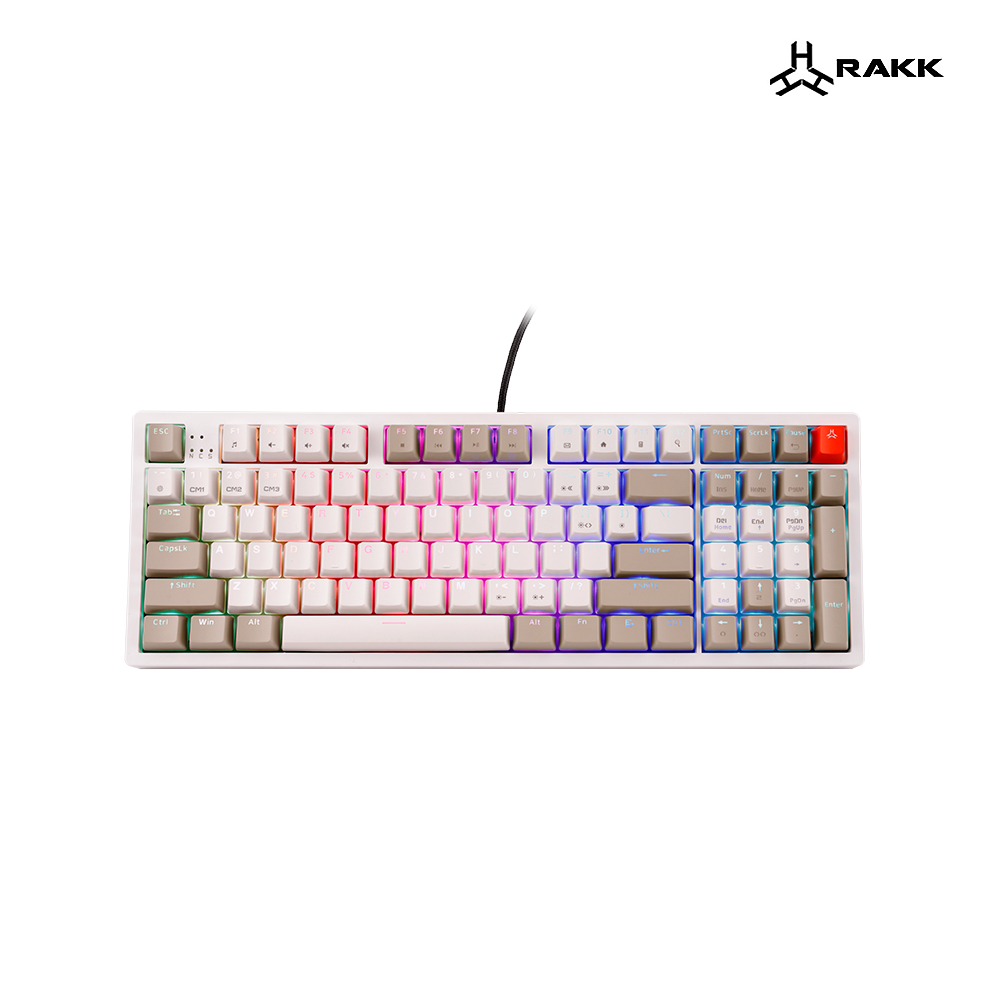 Rakk Ilis Mechanical Keyboard | 96 Keys | PBT Keycaps | Type-C USB | 1 ...