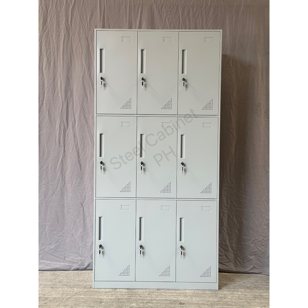 QACE steel locker 4,6,9,12,15,18 doors light grey color(NOT ASSEMBLED ...