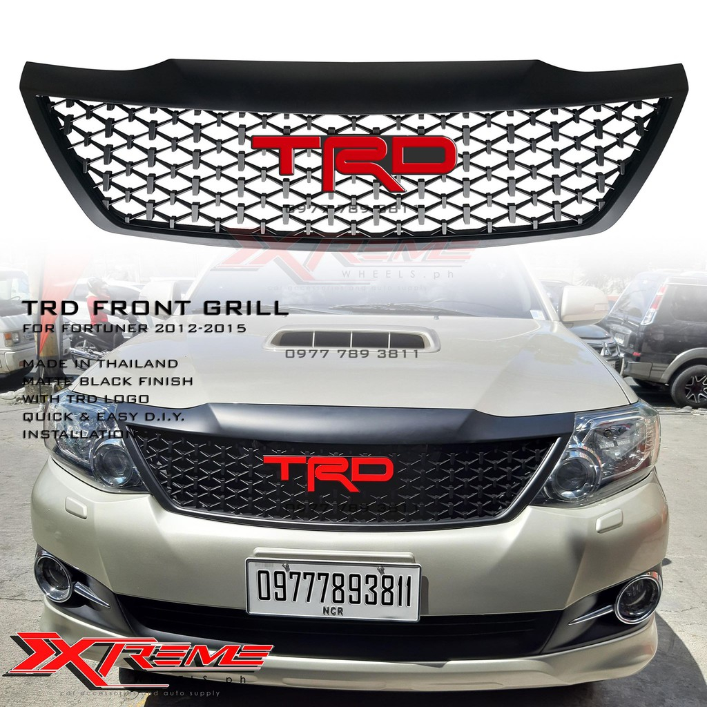 FORTUNER 2012-2015 FRONT GRILLE MATTE BLACK THAILAND MADE ( fortuner ...