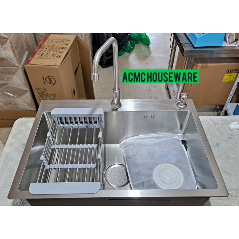 SUPER SALE MODERN KITCHEN SINK COMPLETE SET 304 STAINLESS HIGH   Ph 11134207 7r98x Lp625u3cyacpd4