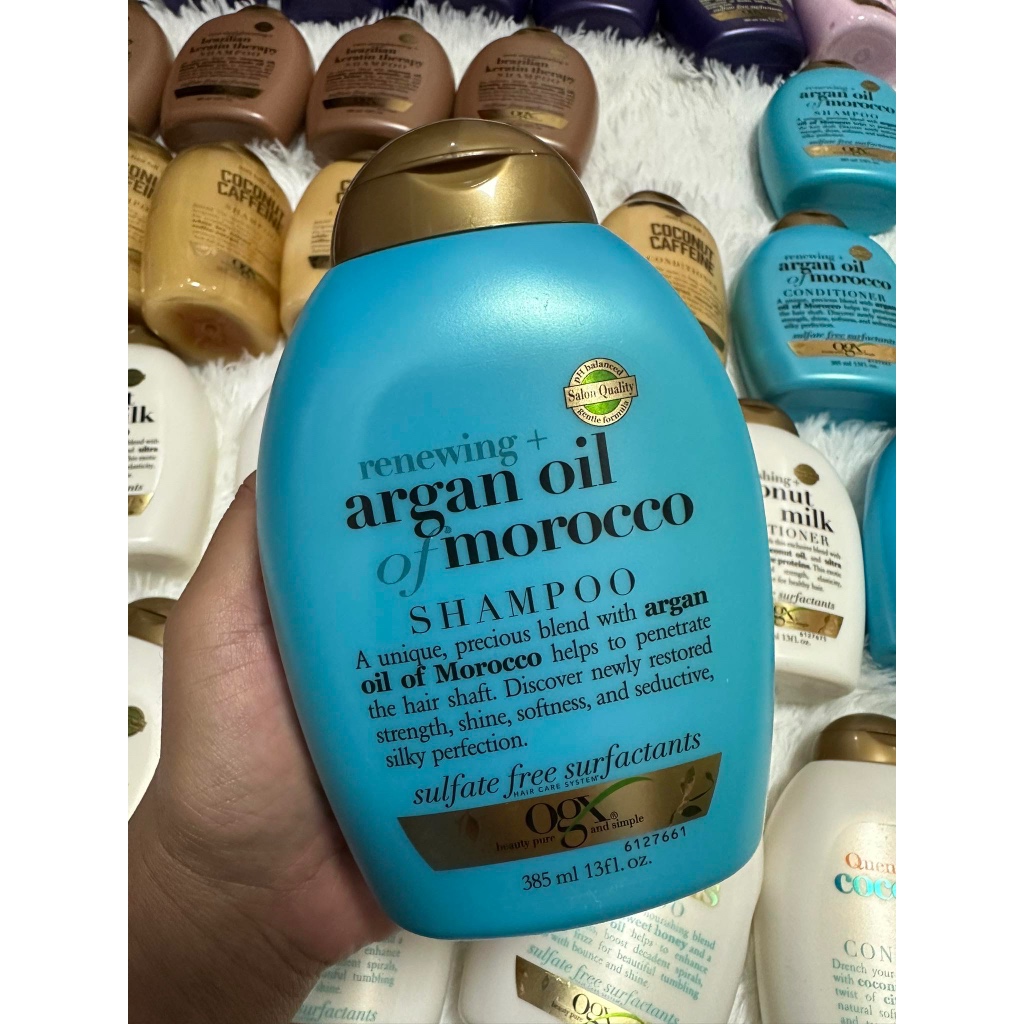 Authentic OGX renewing argan oil of morocco shampoo 385ml 01/2026