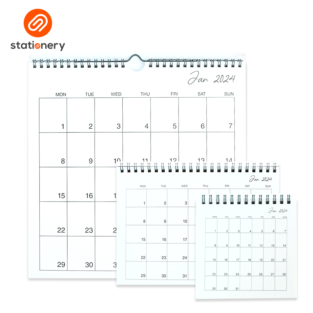 2024 Stationery Minimalistic Desk Calendar | Shopee Philippines