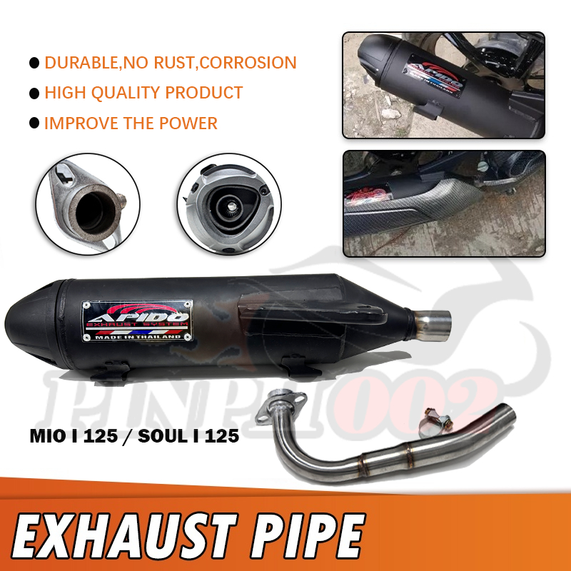 Apido Pipe For Mio I 125 Soul I 125 V3 Motorcycle Exhaust Muffler Pipe 1set Shopee Philippines 4879