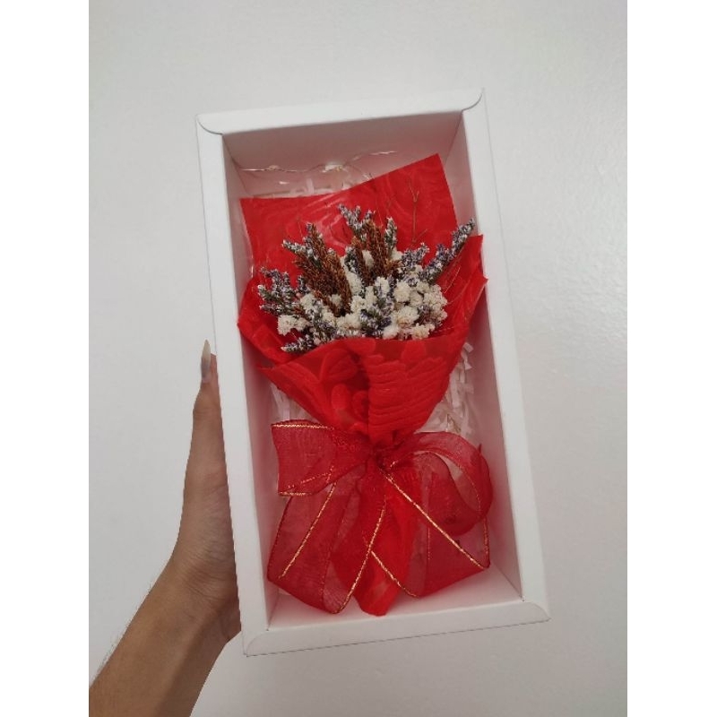 Mini Dried Flowers Bouquet in a box Shopee Philippines