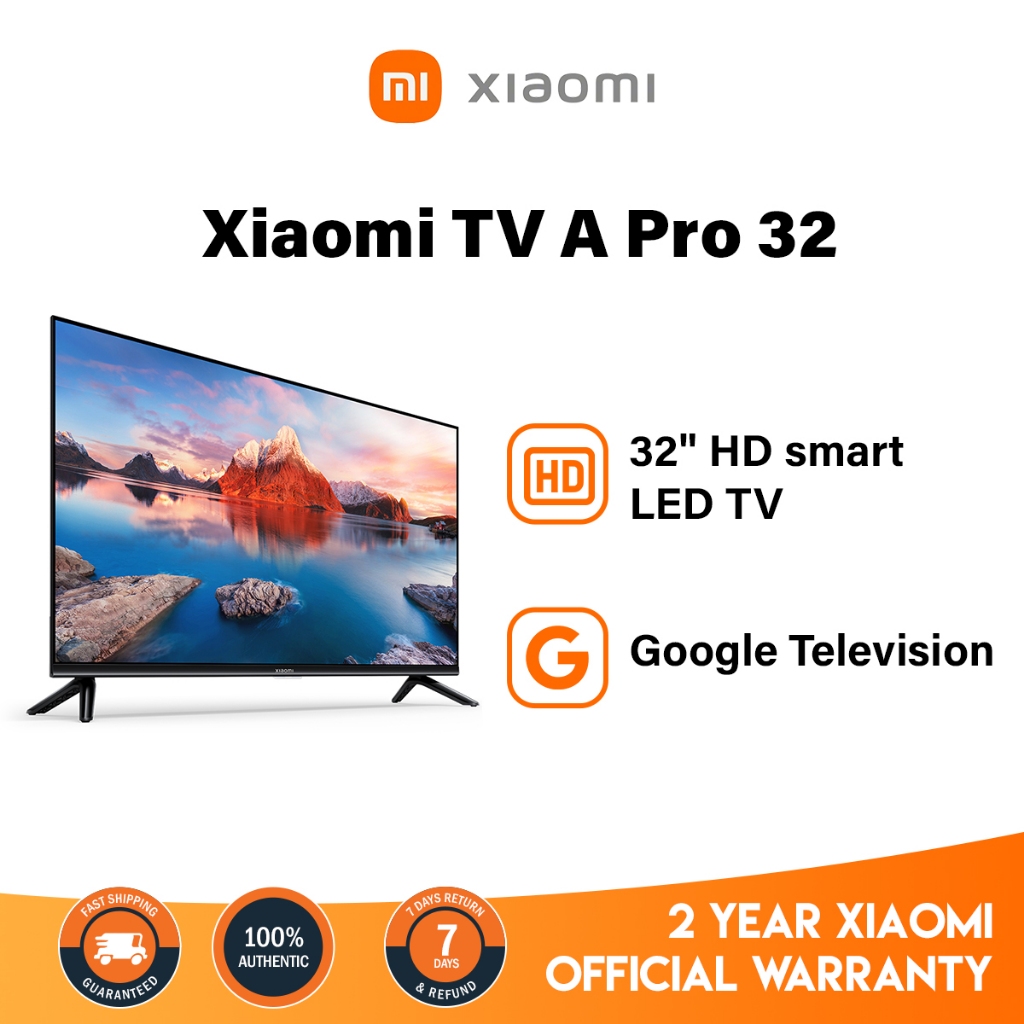 Xiaomi TV A Pro 32 Inch Full HD Smart LED TV Google TV Dolby Audio Premium  Metallic Frame Television