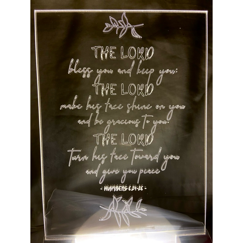 BIBLE VERSE Night Lamp - Warm White Light | Shopee Philippines