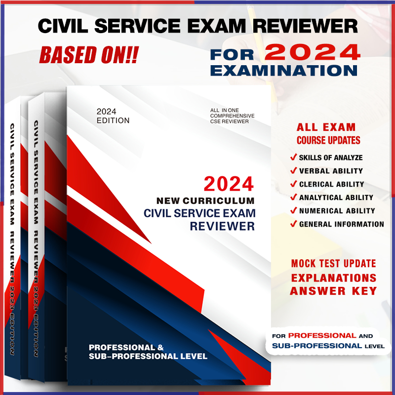 civil service reviewer 2024 edition new exam scope new course majors