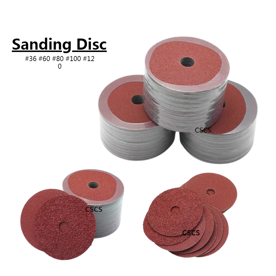 (Per pcs)Fiber Disc Sanding Disc 4'' Abrasive Grit 36/60/80/100