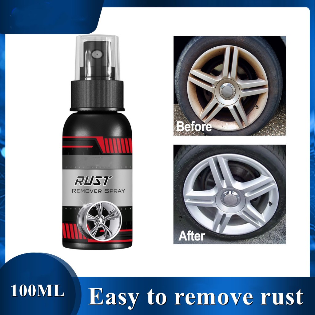 100ml Metal Rust Remover Spray Motorcycle Anti Rust Spray Car Wheel Rim